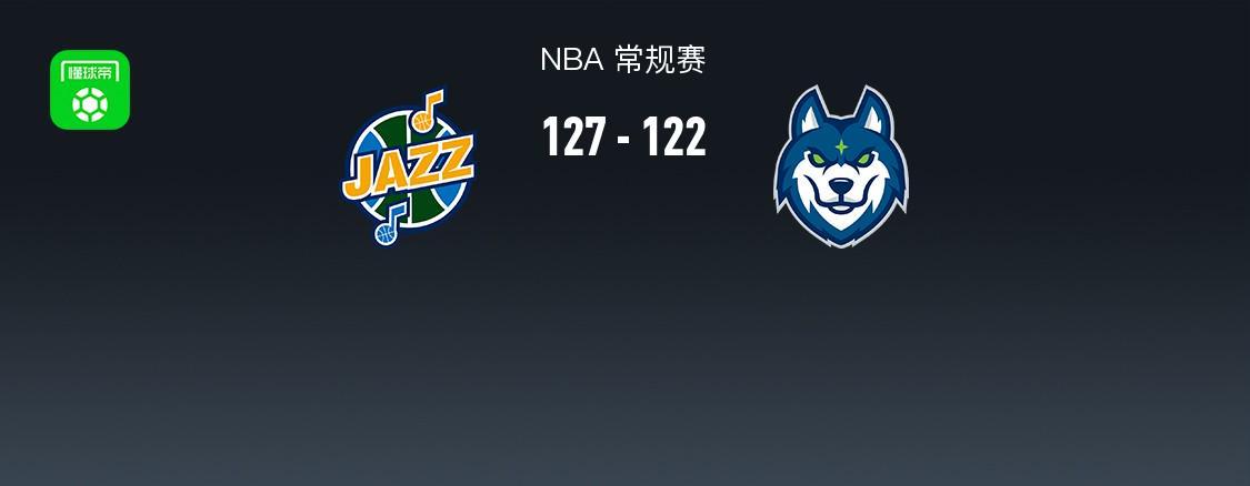 NBA战报：爵士127-122逆转森林狼，基扬特-乔治43+3